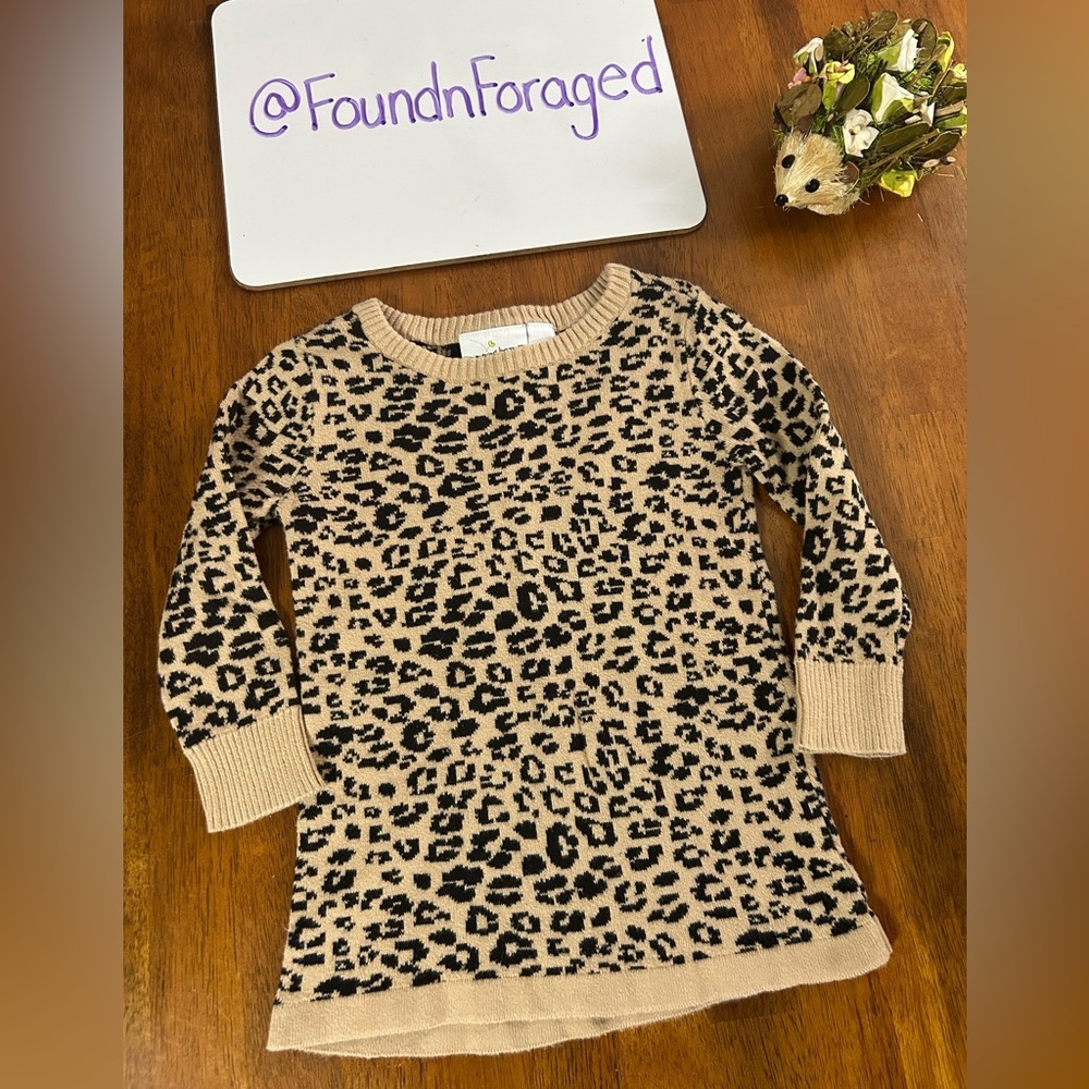Leopard Sweater Dress | Girls 2T | Jumping Beans Knit Tunic